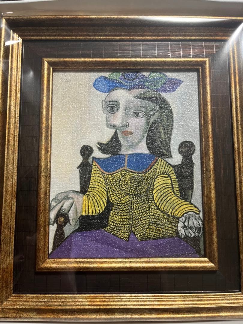 ピカソ　黄色のセーター　複製画