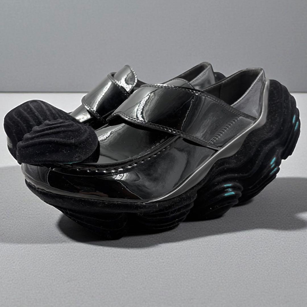 【美品】grounds オイスター ローファー フロッキースクラッチ 25.5