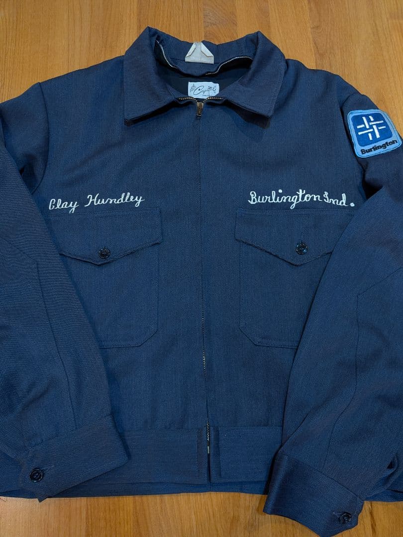 希少60s Capital ワークジャケット ウィップコード ウールギャバ