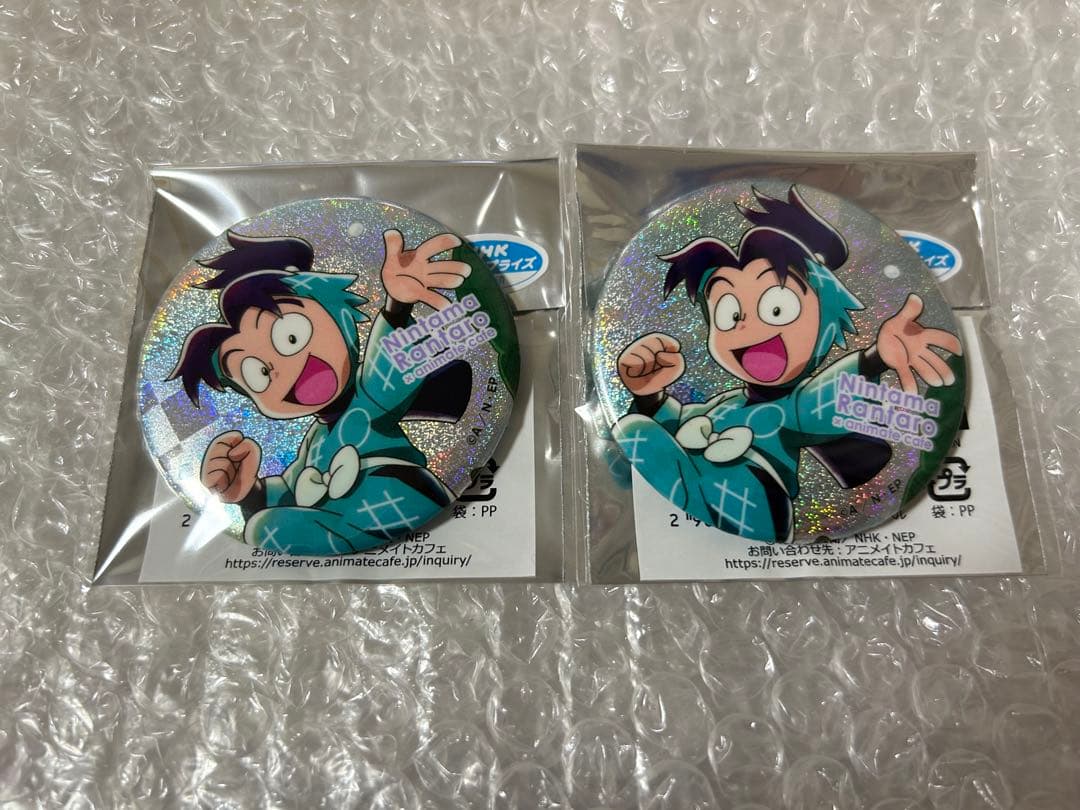 忍たま乱太郎 アニメイトカフェ 梅雨の日 グリッター缶バッジ 摂津の