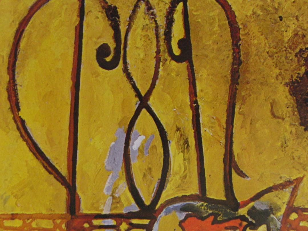 ジョルジュ・ブラック、【庭の椅子】、希少な額装用画集より、状態良好