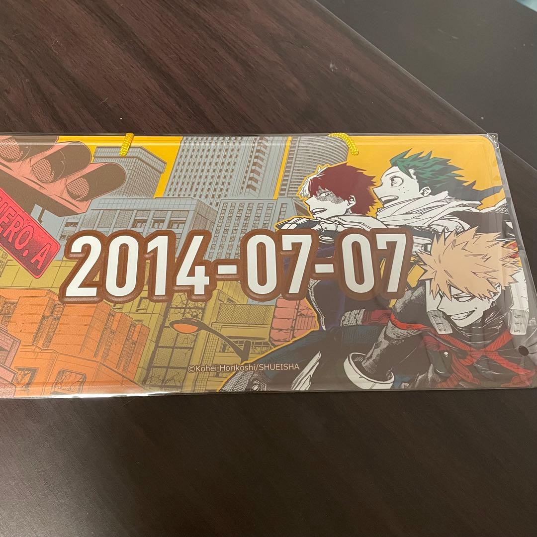 ヒロアカ　爆豪　緑谷　轟　アニバーサリーメタルプレート　ジャンショ 僕のヒーローアカデミア ヒロアカフェア アニバーサリーメタルプレート