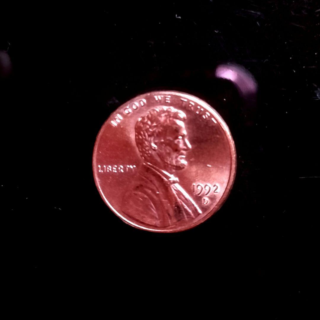 1992-D 1C RD リンカーン メモリアル 1セント