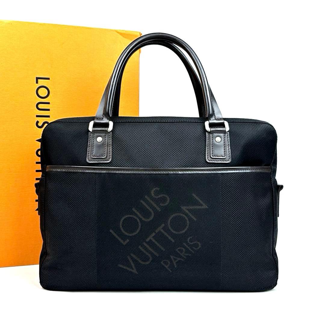 美品 ルイヴィトン ダミエ ジェアン ヤック Ｍ93082 ビジネスバッグ 黒