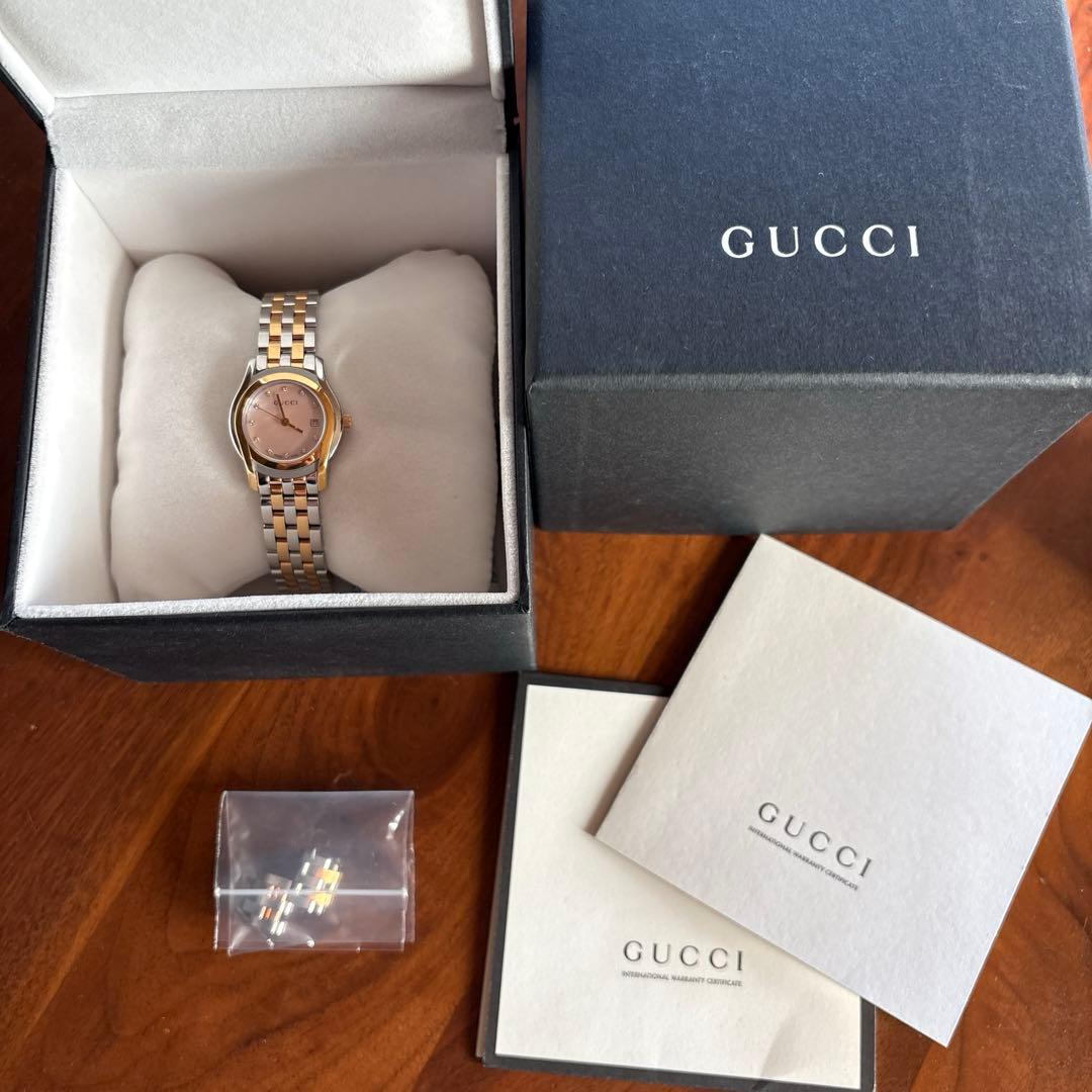 GUCCI シェル盤　腕時計＊ 楽天市場】【ウォッチ】GUCCI グッチ バングル ウォッチ ホワイト