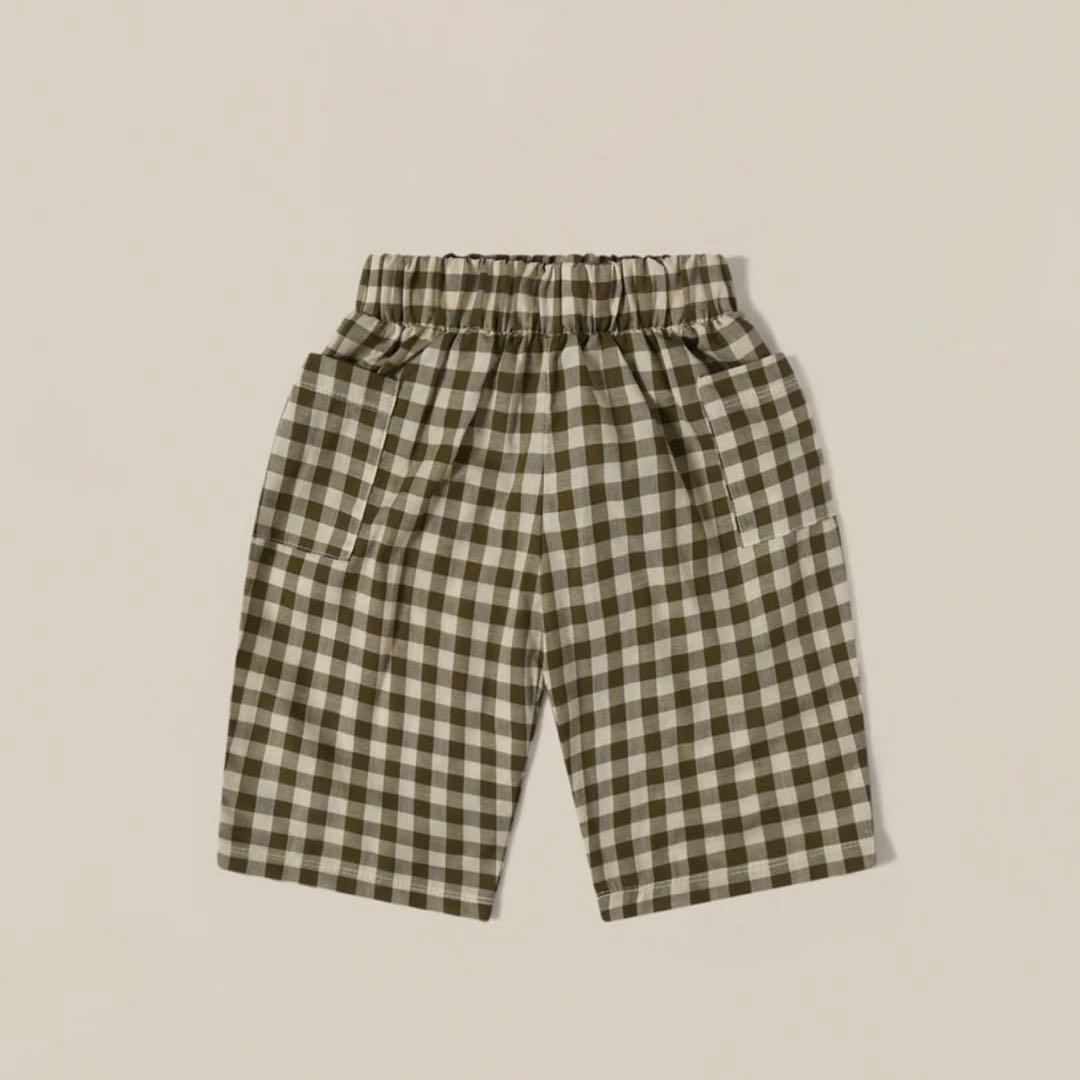 【新品未使用】organic zoo　ギンガムチェックパンツ