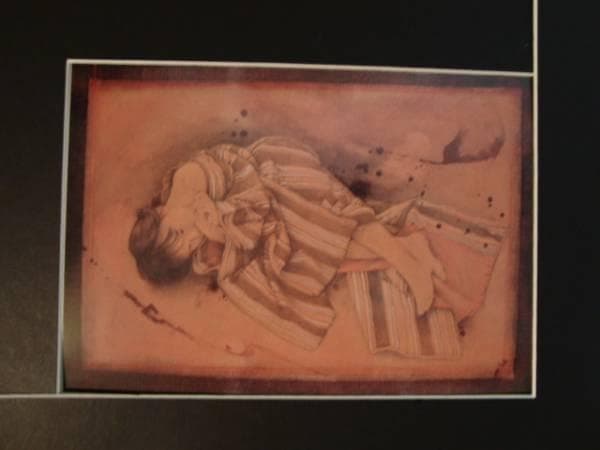 智内兄助、春色衣、新品額装付、画集画、状態良好