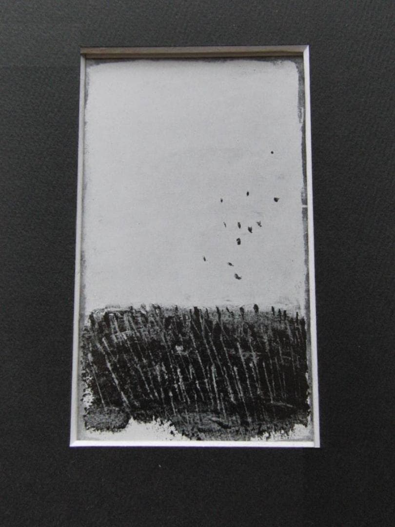 香月泰男、【雀】、希少な額装用画集より、新品額装付、状態良好