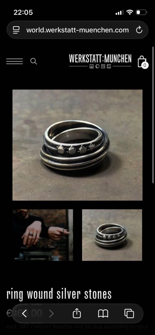 Werkstatt munchen ワークスタットミュンヘン　シルバー　リング
