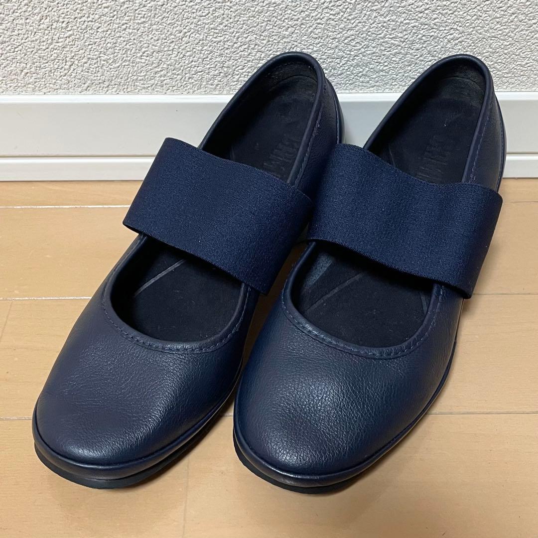 【数回使用程度】カンペール オールライト パンプス レザー ネイビー CAMPER（カンペール） パンプス ALRIGHT / パンプス : ZOZOTOWN Yahoo