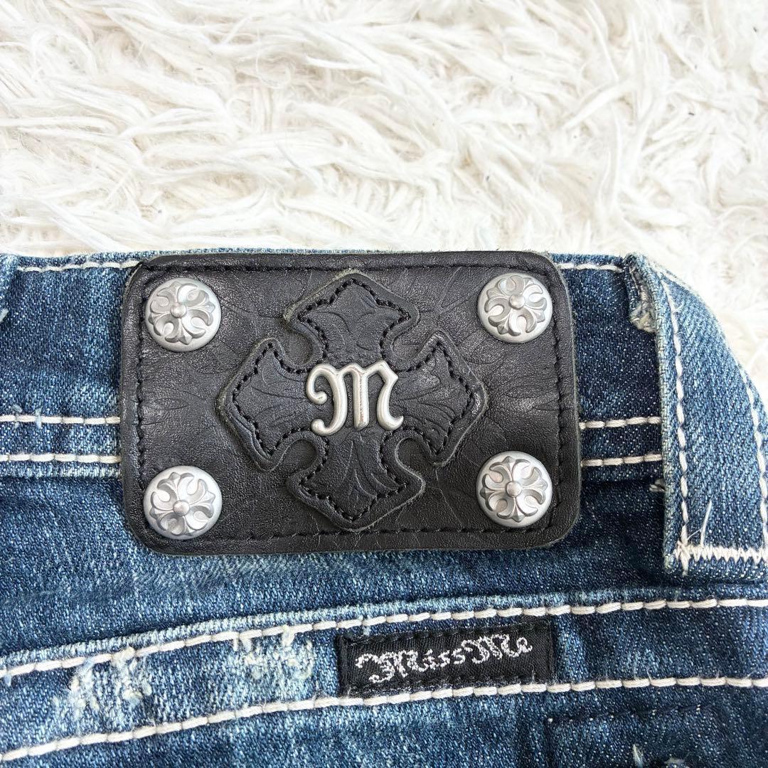 00s y2k miss me スキニー デニム 平成ギャル 十字架 サイズ24 - メルカリ