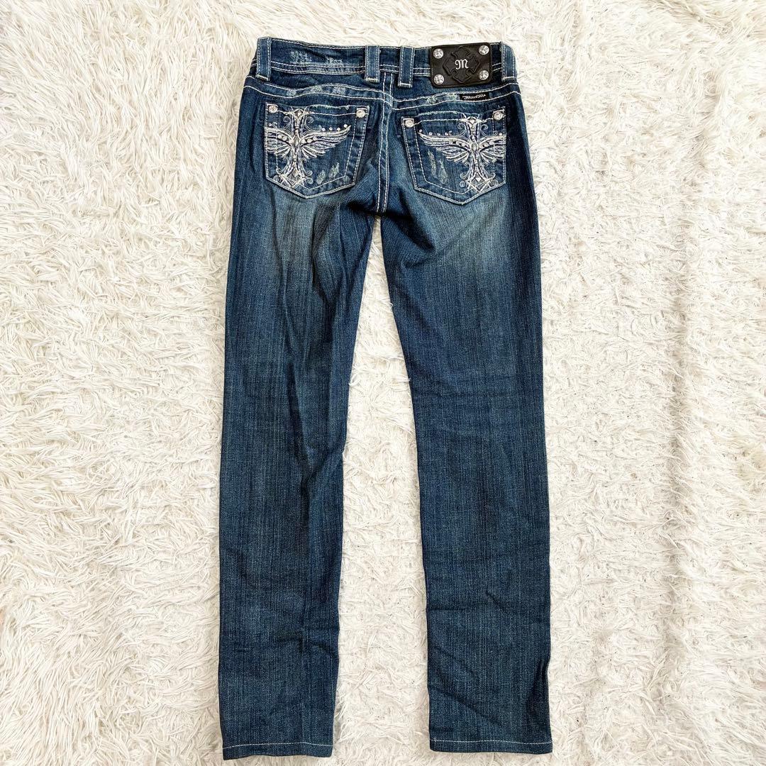 00s y2k miss me スキニー デニム 平成ギャル 十字架 サイズ24 - メルカリ