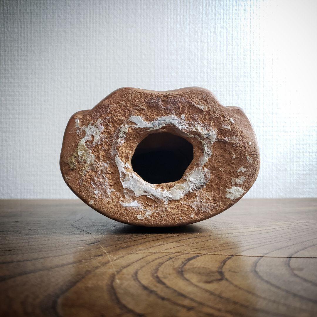 福助 古備前 貯金箱 縁起物 アンティーク 昭和レトロ 骨董品 明治 大正