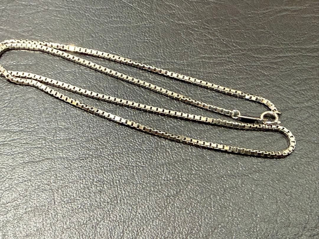 Pt850 プラチナネックレス 45cm 13.7g べネチアンチェーン