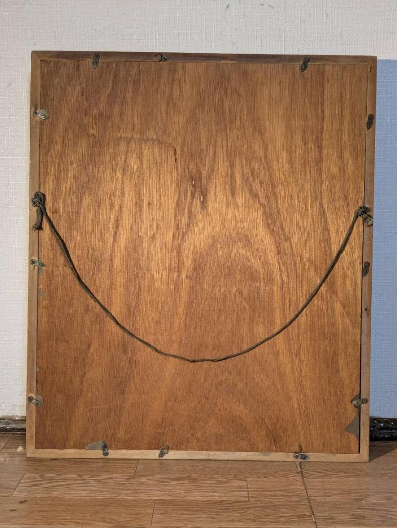 【真作】絵画　上野倭文子　油彩6号　ベンケイソウ　華やぐ花々の調べ　U133