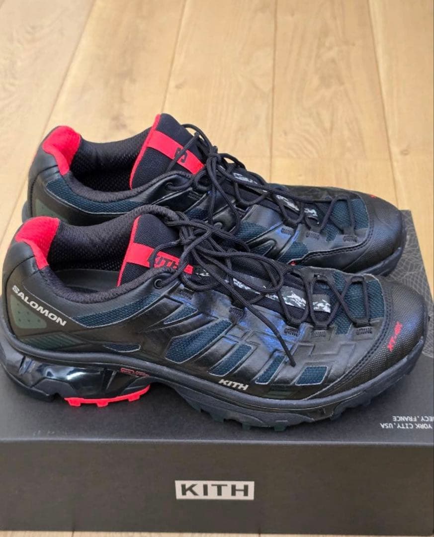 KITH×SalomonXT-4K Black/Scarab/Fiery Red KITH × Salomon XT-4K 