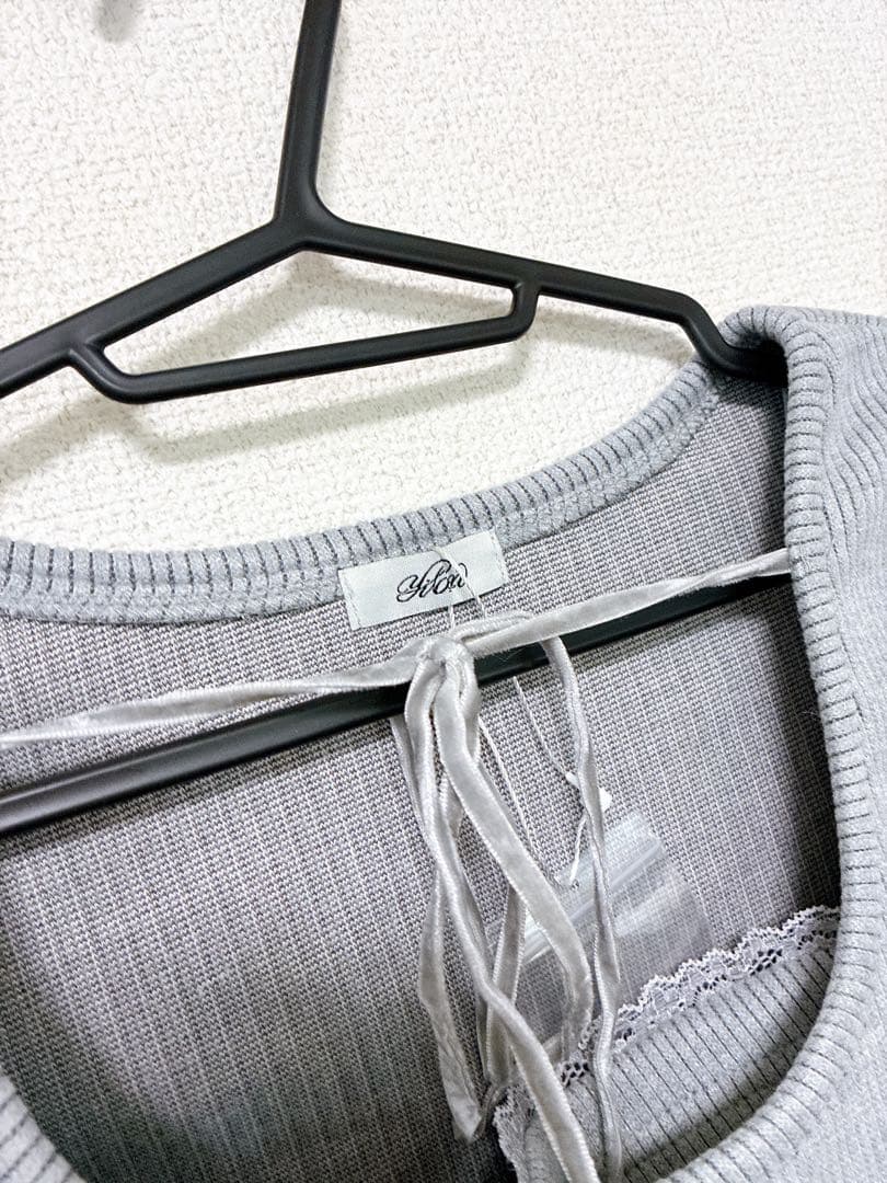 yilon イロン RIB ENSEMBLE BUTTON TOPS