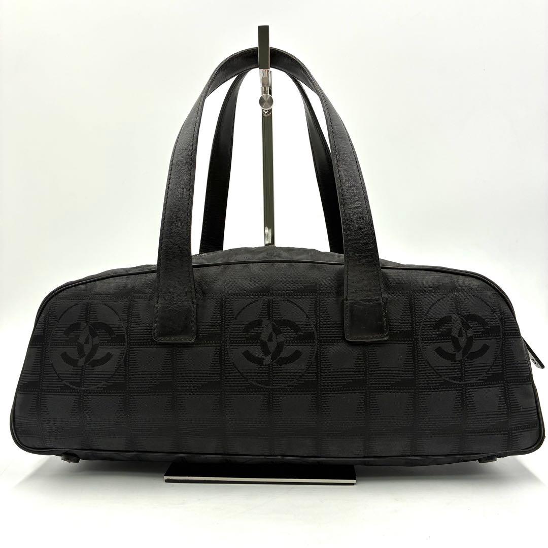 美品 CHANEL シャネル ニュートラベルライン ミニボストン 6番台 黒
