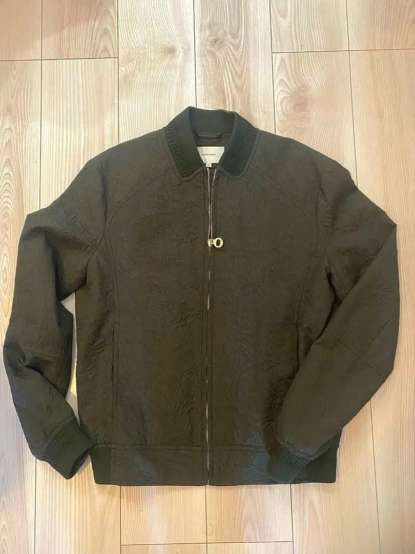 CARVEN シワ加工ボンバージャケット エイジングスウェードボンバージャケット(1 DARK GREY): : メンズ