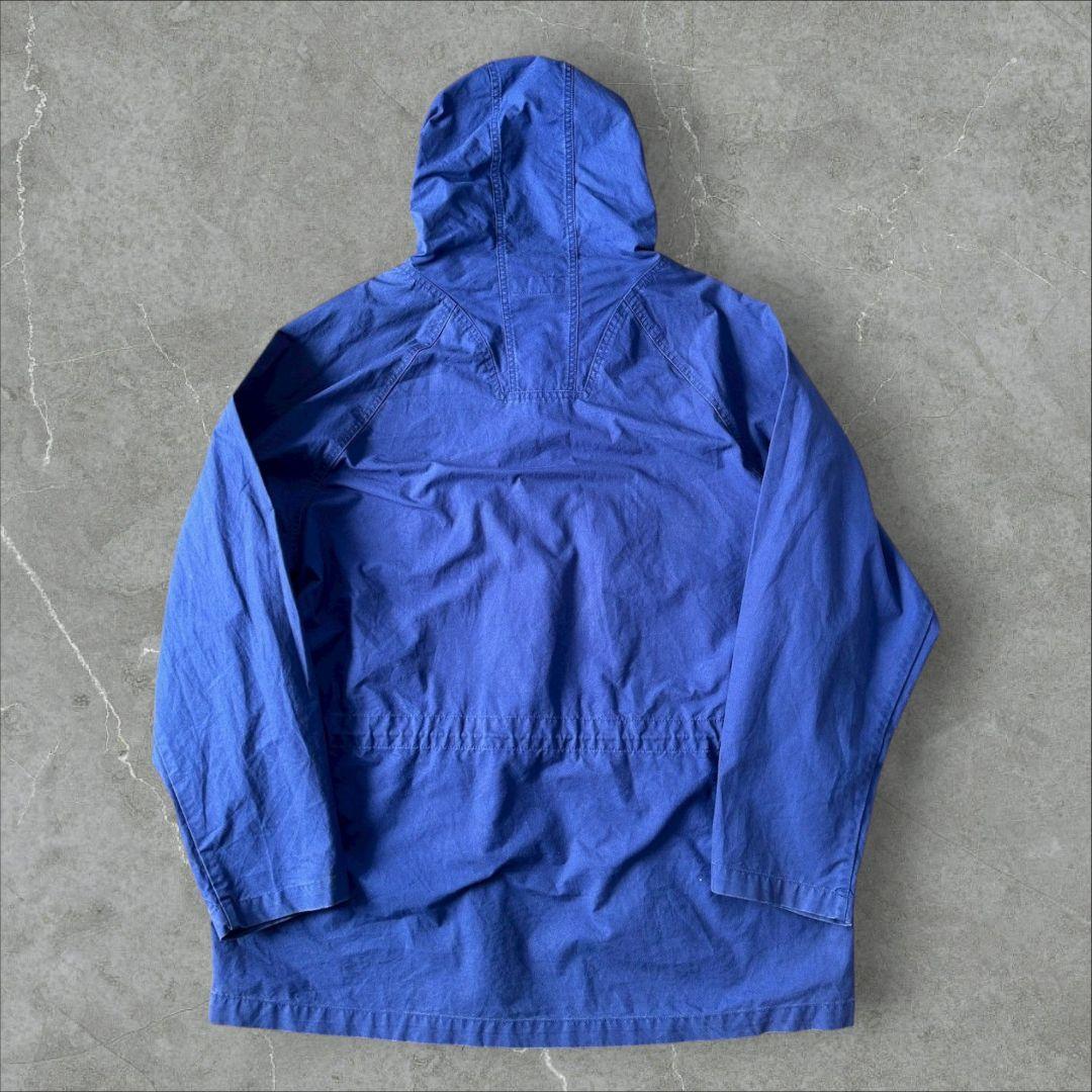 希少 ビンテージ ラルフローレン アノラックパーカー コットン ブルー