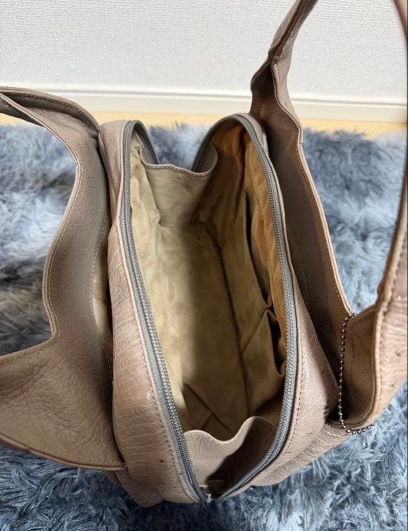 新品 保証書付き JRA オーストリッチ エキゾチックレザー ハンドバック