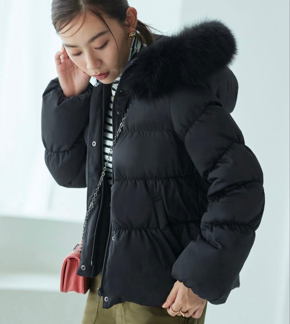 美品RUIRUE BOUTIQUE✥フォックスファーシャーリングダウンジャケット ルイルエブティック RUIRUE BOUTIQUE フォックスファーシャーリング