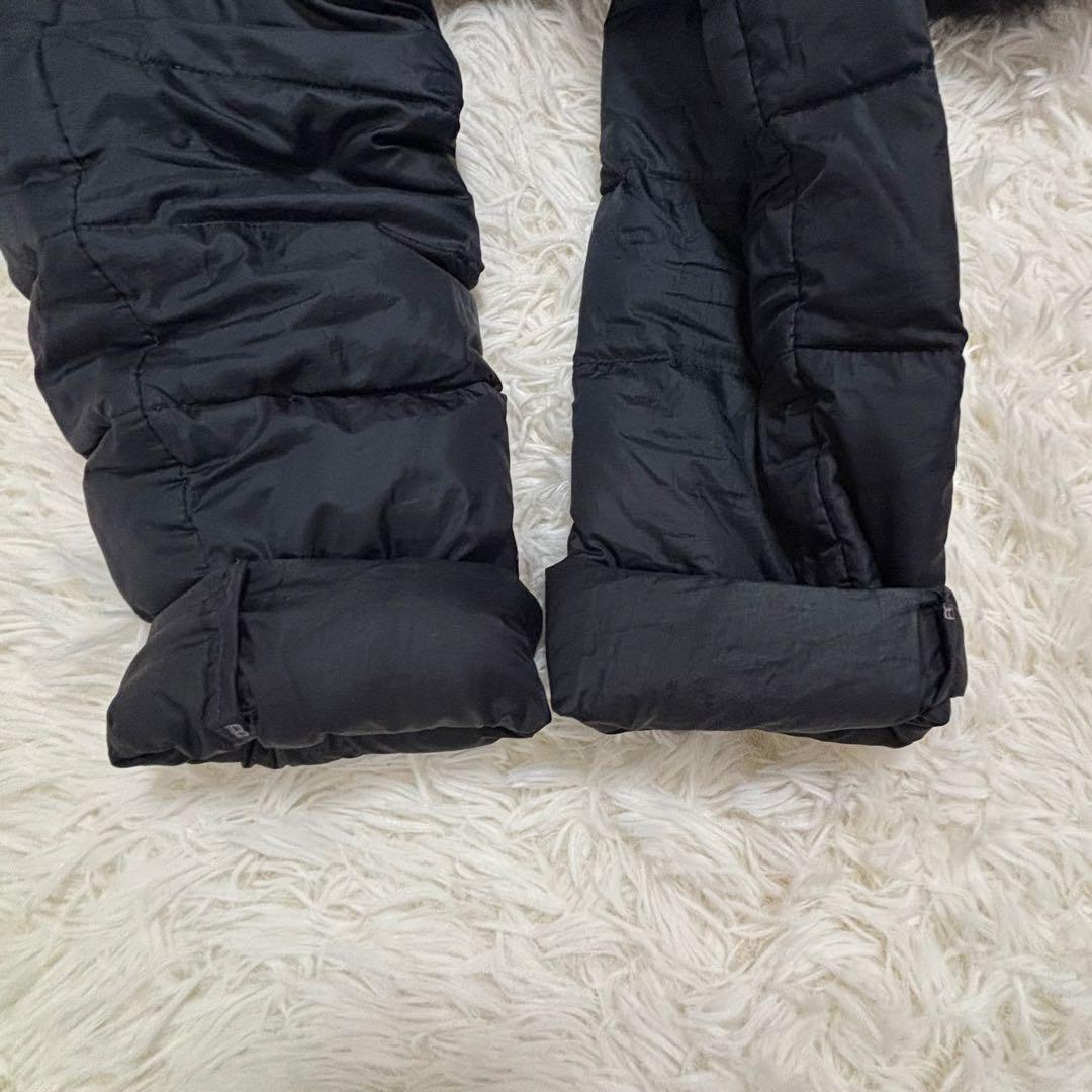 極美品】バルマン☆ ブルーフォックス ファー付 ダウンコート 黒M 891