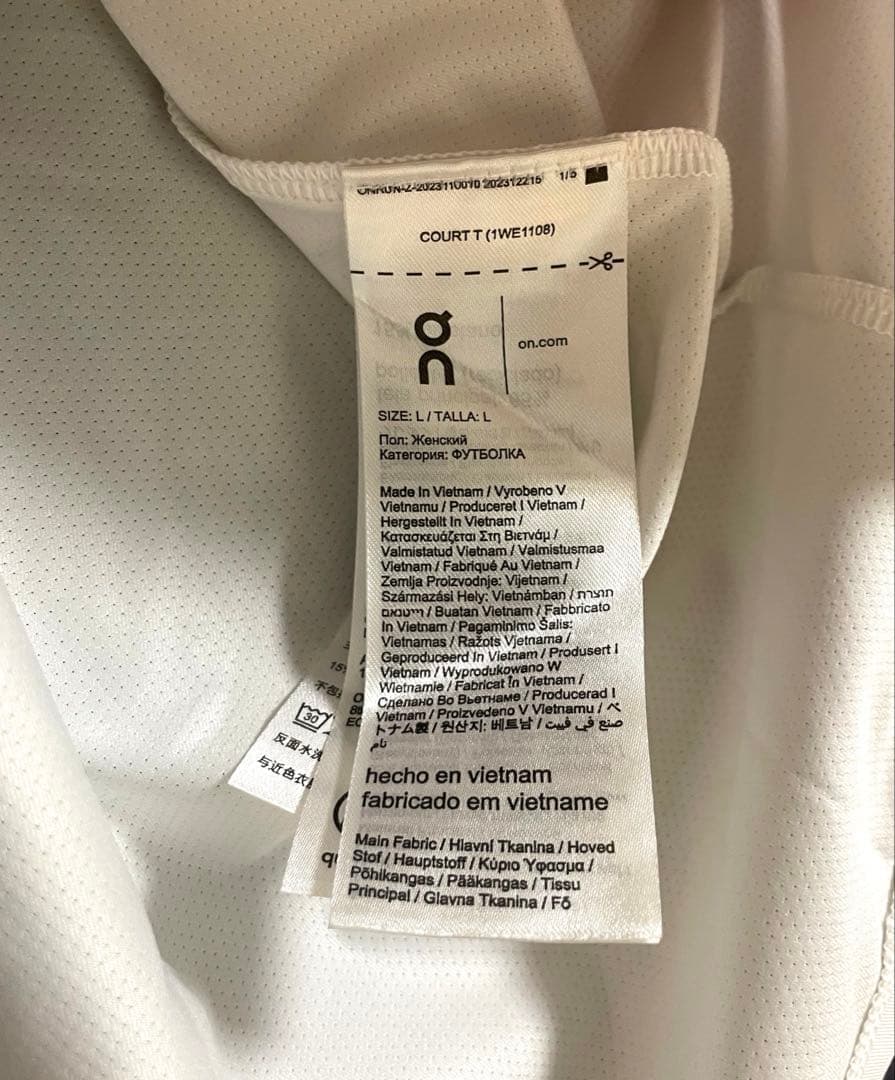 On Court-T テニス 半袖Tシャツ レディース Lサイズ