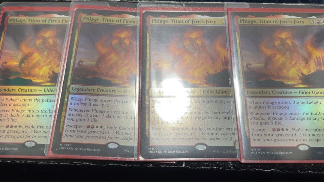 MTG 火の怒りのタイタン、フレージ foil 4枚セット