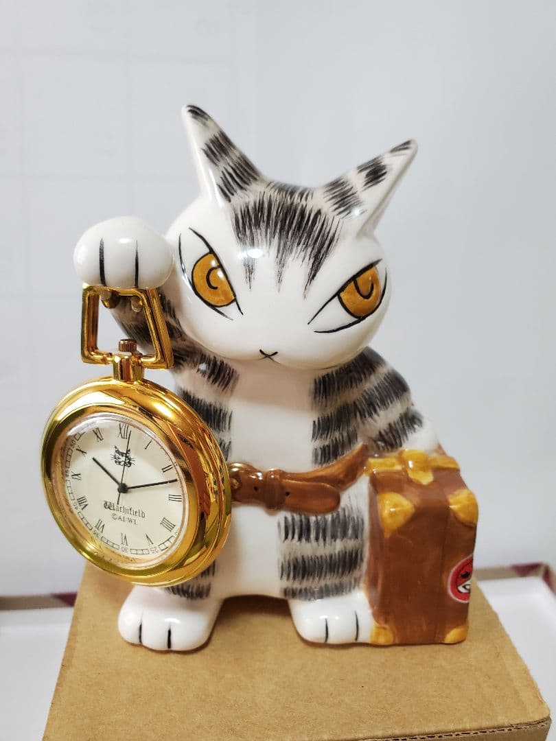 わちふぃーるど ダヤン トランク置時計 Waltherfield 新品 未使用 わちふぃーるど ダヤン トランク置時計 Waltherfield 新品 未使用