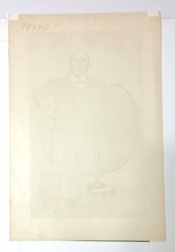 額装品 クロモリトグラフ VANITY FAIR 1905年「天文学者」レア作品