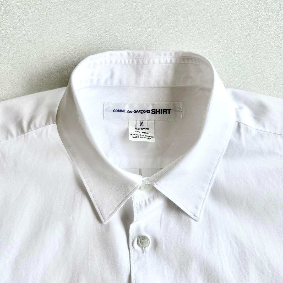 《美品》 コムデギャルソン シャツ ワイドクラシック 長袖 ホワイト M