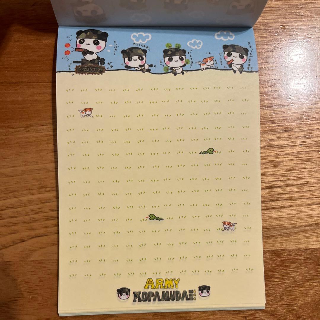 平成レトロ メモ帳 クーリア アーミーこぱむだ パンダ - メルカリ