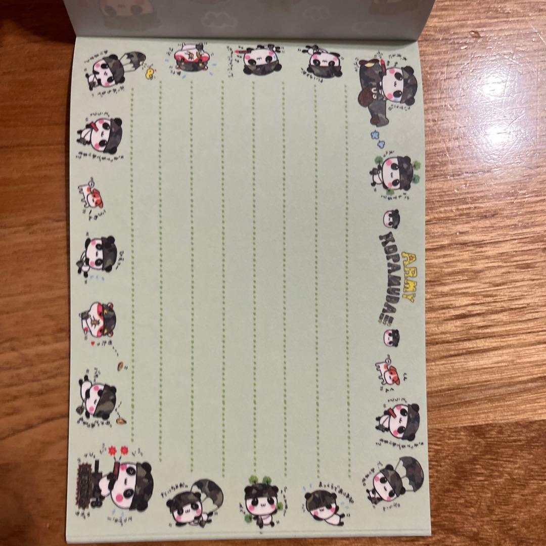 平成レトロ メモ帳 クーリア アーミーこぱむだ パンダ - メルカリ