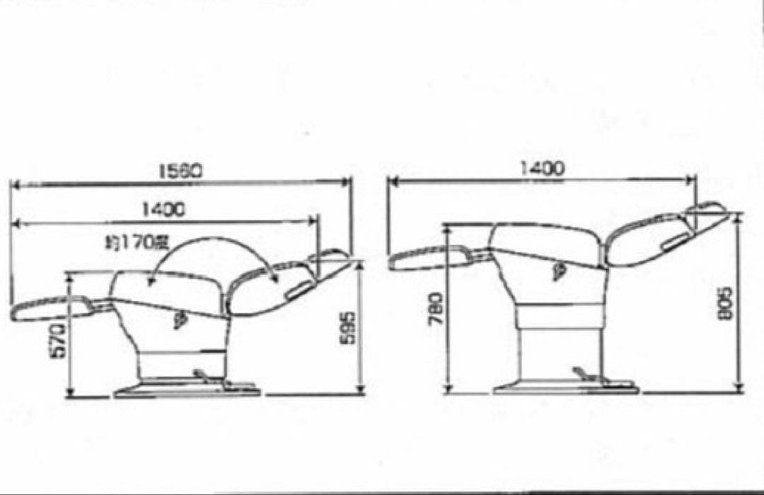 美品✨Reserve RS-002A マルチチェア 理美容室 🏁 エステネイルサロン