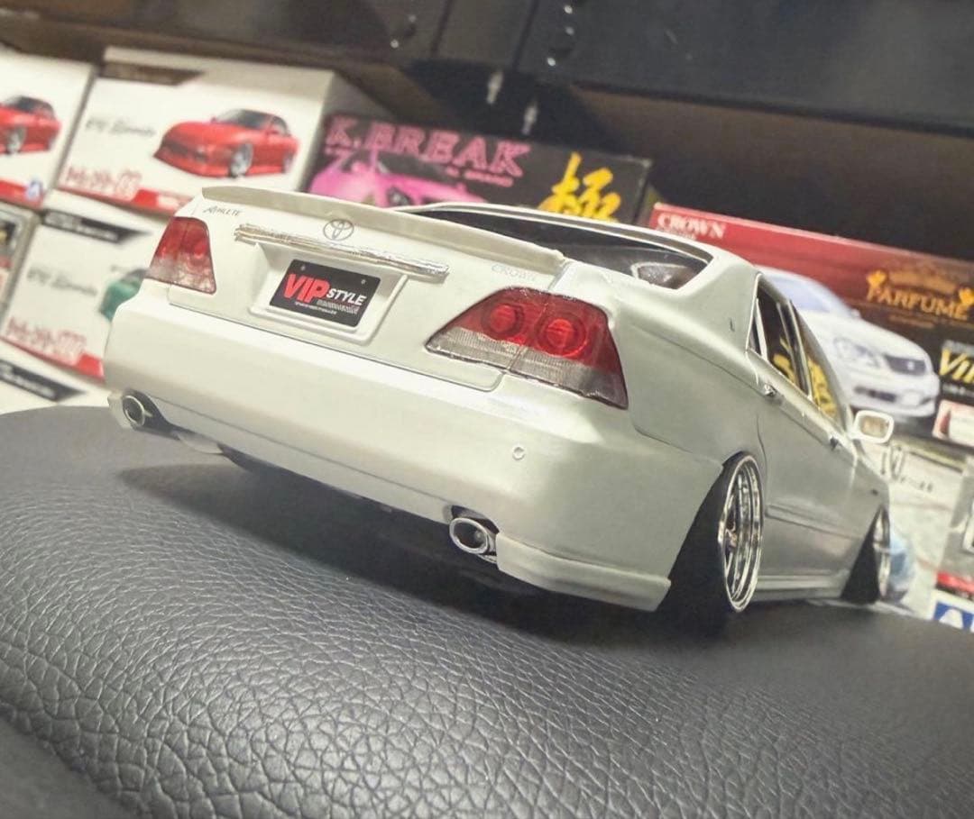 稼働 希少 アオシマ GRS182 クラウン アスリート 深リム仕様 ホビー