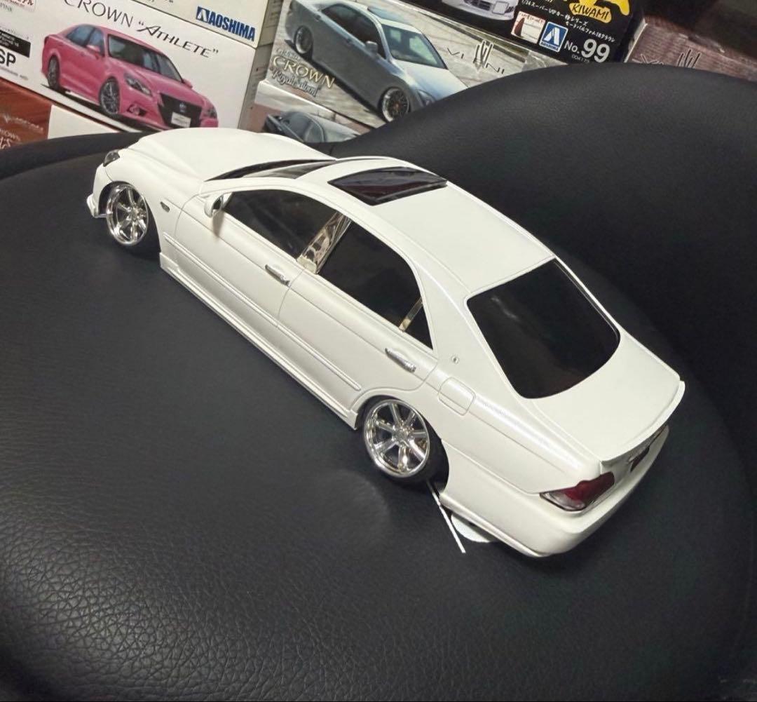 アオシマ GRS182 クラウン アスリート 深リム仕様 - メルカリ