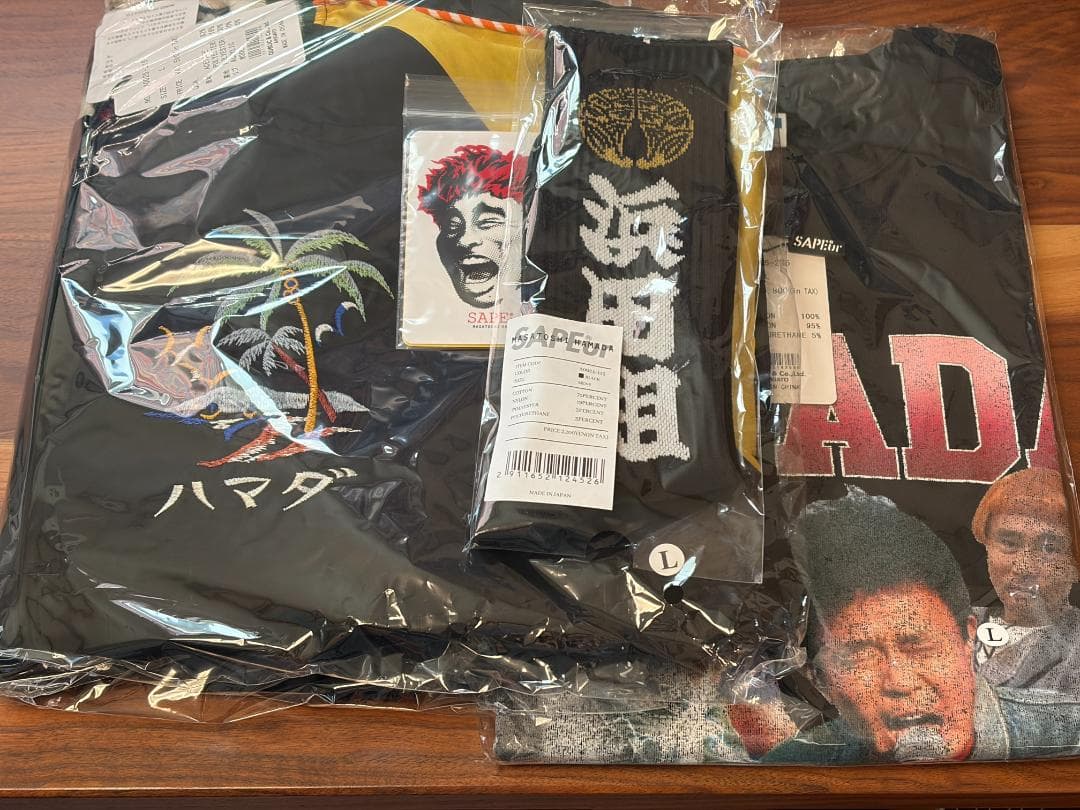 SAPEur 浜田雅功 アマジャン 2.5 Lサイズ おまけ3点 湘南乃風 うわサプールの浜ちゃんリバーシブルSサイズとか激レアやん…欲しすぎる