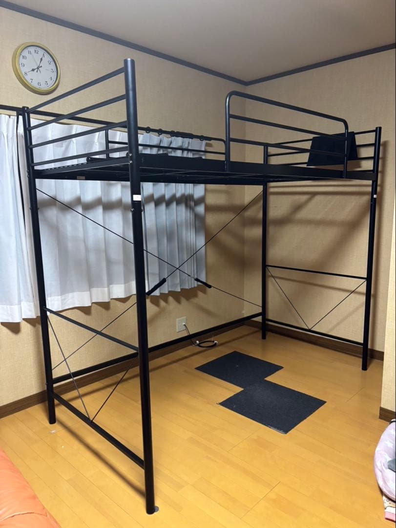 ブラックロフトベッド シングルサイズ