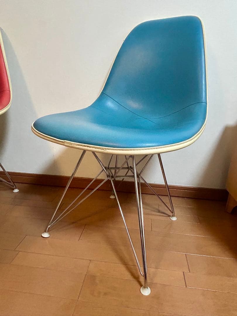 paya4　イームズチェア　サイドシェル　エッフェルベース　ブルー