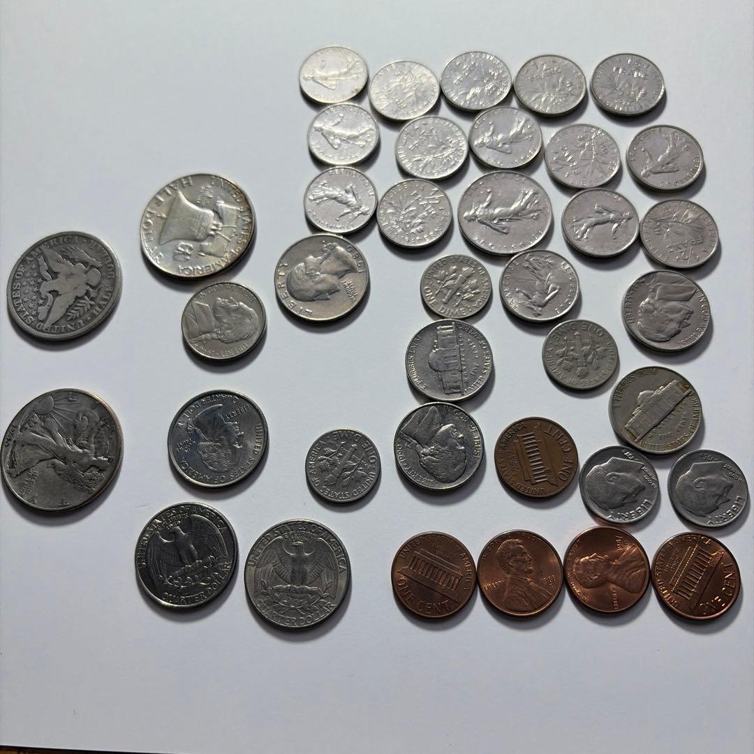 古代 アメリカ　銀貨