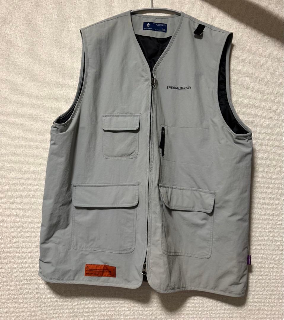 Special guest Version 02 ベスト グレー ボンマックス FACE MIX（フェイスミックス） メンズベスト グレー S
