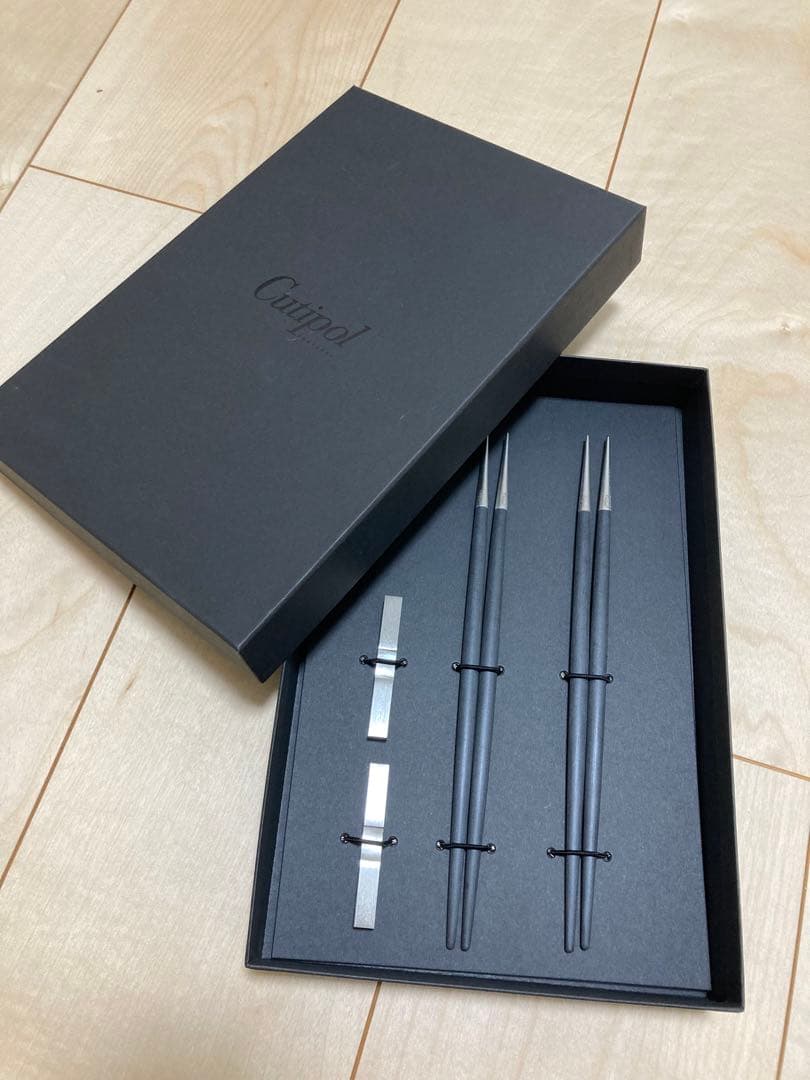【未使用品】Cutipol GOA 箸　箸置き　化粧箱付き