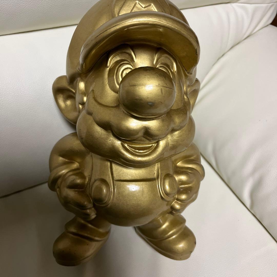 任天堂特約店　非売品　金のマリオ像