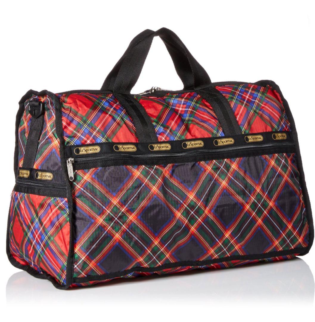 新品タグ付】LeSportsacレスポートサックタータンチェックボストン