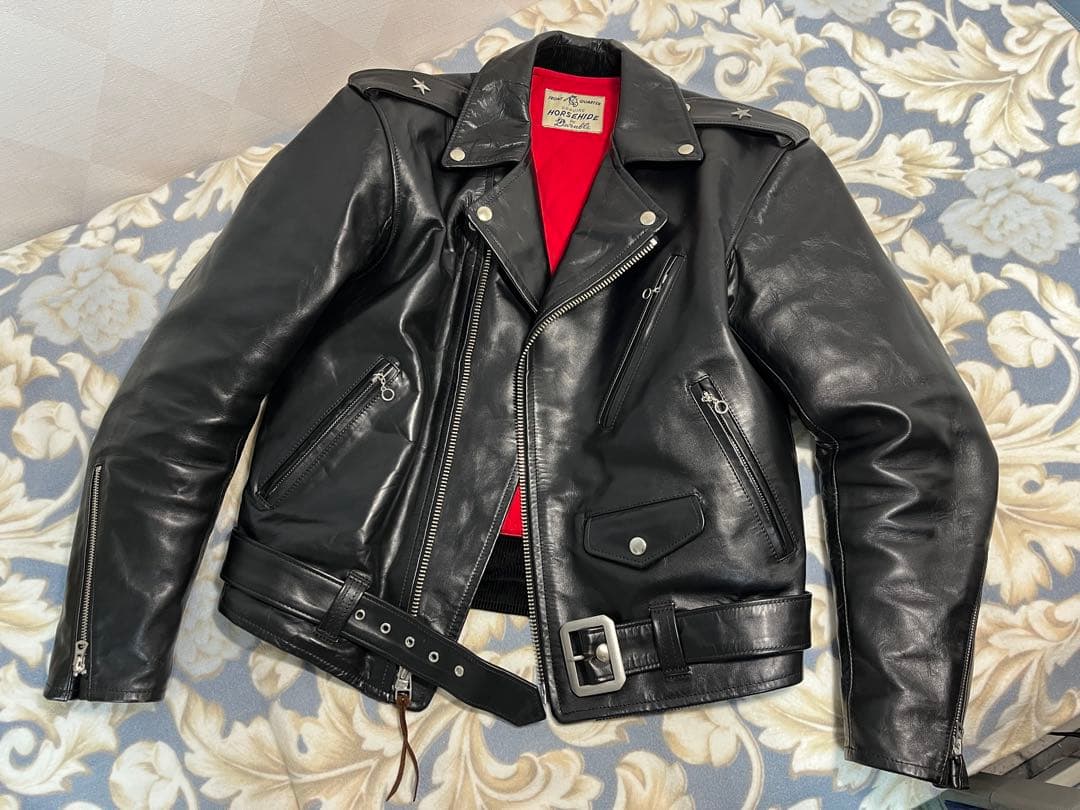 【美品】マーロンブランド ワンスター ダブルライダース デュラブル実名復刻 茶芯