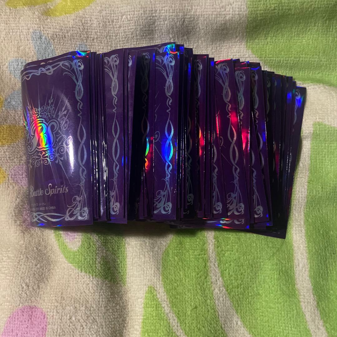 バトルスピリッツ　バトスピ　ダークパープル　ホログラムスリーブ　スリーブ　50枚 バトルスピリッツ ホログラムカードスリーブ（ブラック） BANDAI