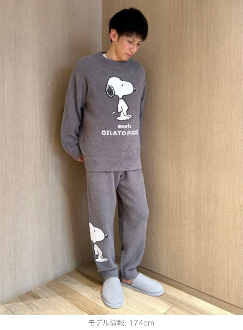 ジェラートピケオム PEANUTS スヌーピー 上下セット メンズ M - メルカリ