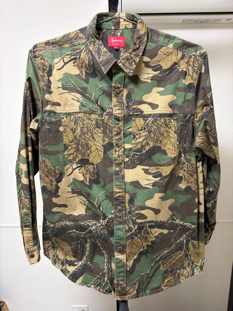 トップス supreme Snap Work Shirt Woodland Camo Snap Work Shirt | Supreme 22fw