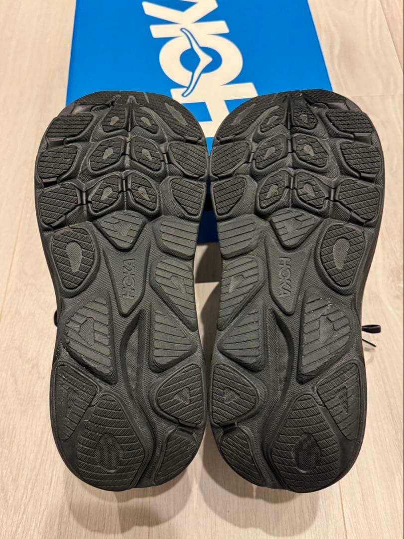 HOKA CLIFTON 10 クリフトン10 ブラック ワイド 27.5cm
